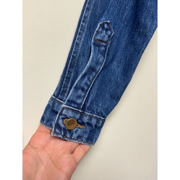 FRAME DENIM Trucker Style Denim Shirt Dress, Sz S - Picture 11 of 12